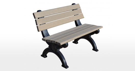 Silhouette 4 Foot Backed Bench