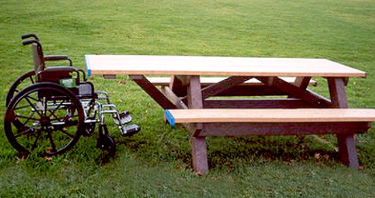 Standard ADA Compliant Single Access Picnic Table