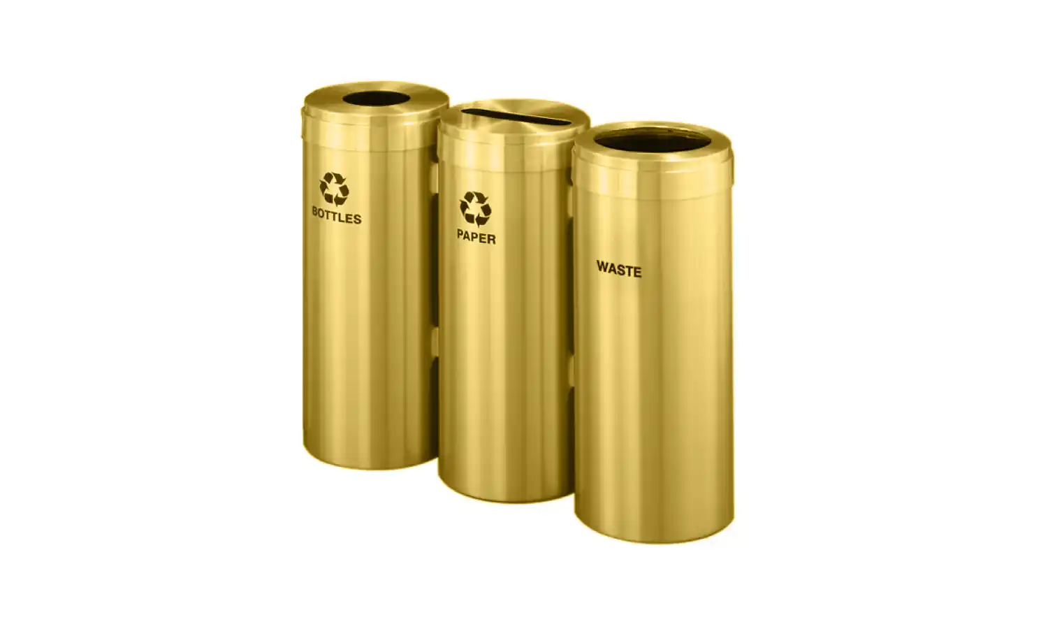 RecyclePro Small Triple Stream in Satin Brass