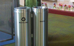 RecyclePro Small Double Stream in Satin Aluminum