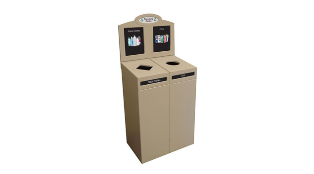 Small Top Loading Recycling Station – Double Stream