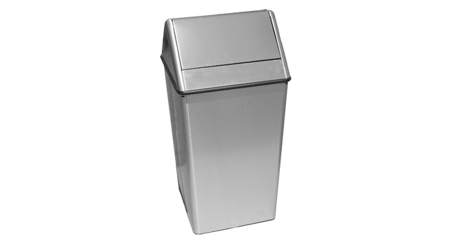 Witt Stainless Steel Waste Watcher Swing Top – 13 Gallon