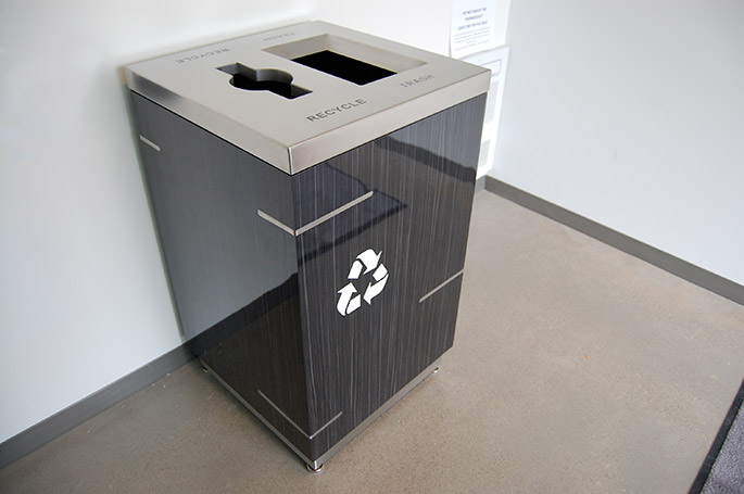 Aurora Double Stream Recycle Bin