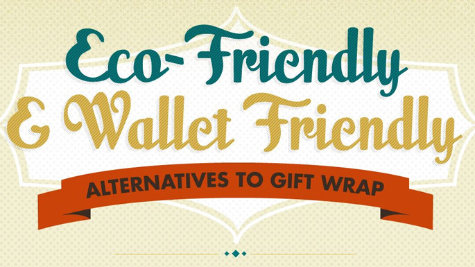 Recycling Gift Wrap; Eco Friendly Alternatives & Sustainability Infographic