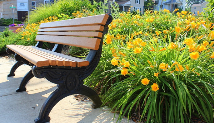 Recycled Plastic Benches, Recycled Plastic Outdoor Storage Bench