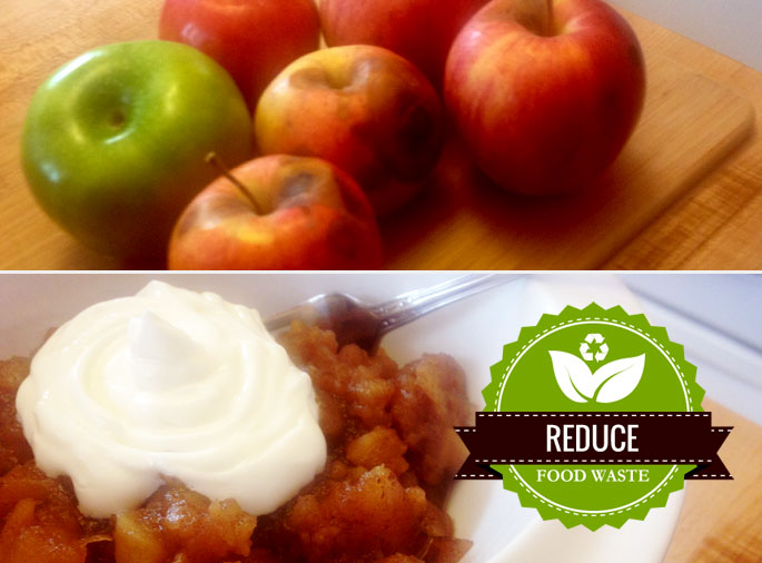 Reuse your bad apples; recycle into apple sauce