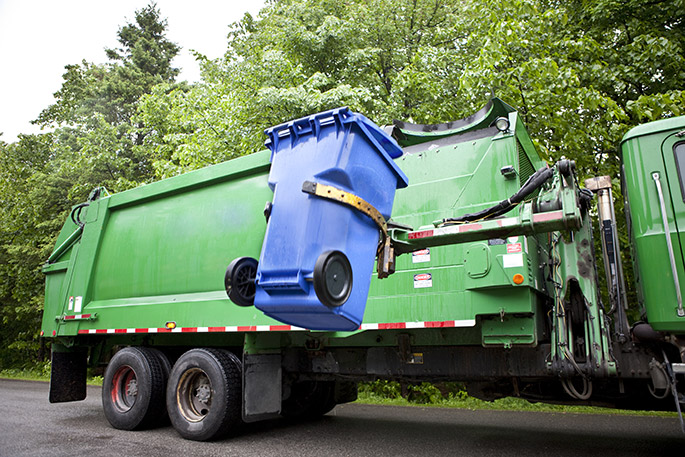 Automated Truck Collection of Recycling Cart