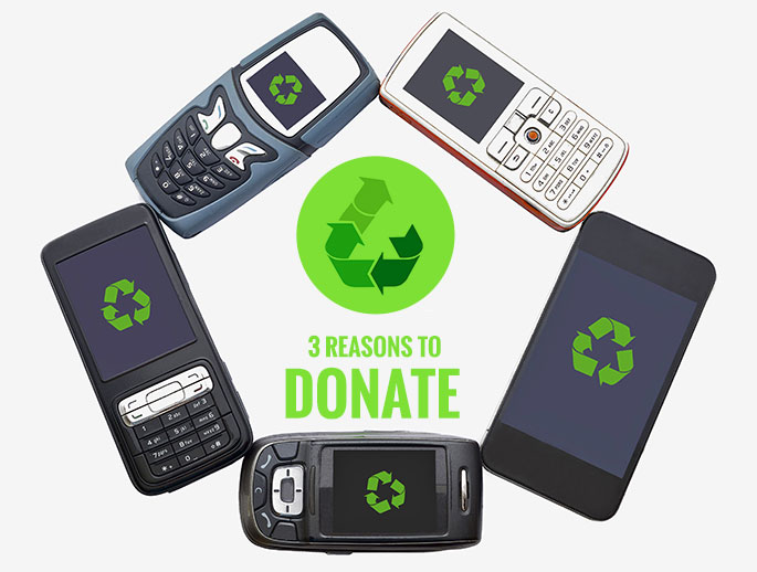 3 Reasons to donate your old cell phone - banner