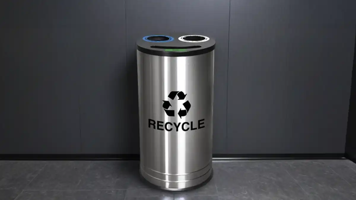 NY Smiley Recycling Receptacle