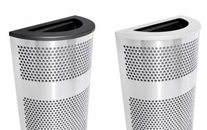 Venue Half Round Waste Receptacle