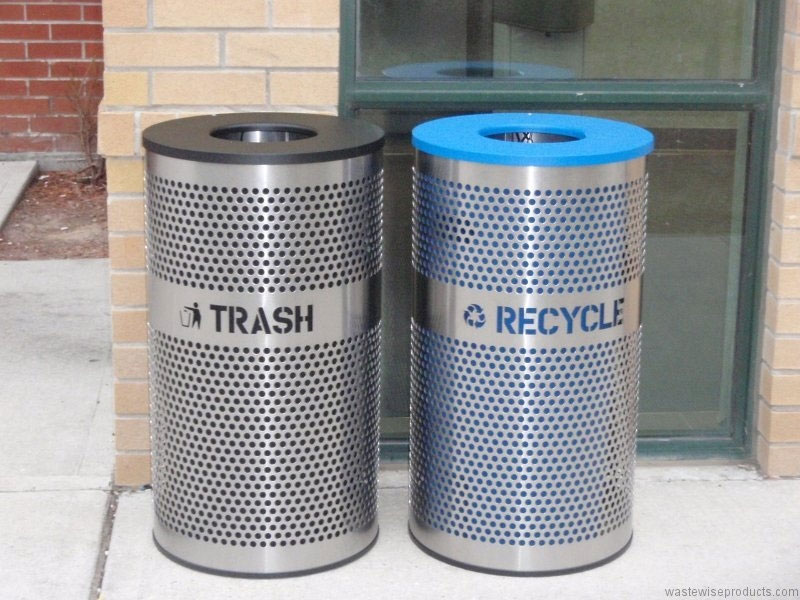Venue Trash & Recycle Bins Combo