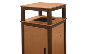 Two-Toned Single Receptacle