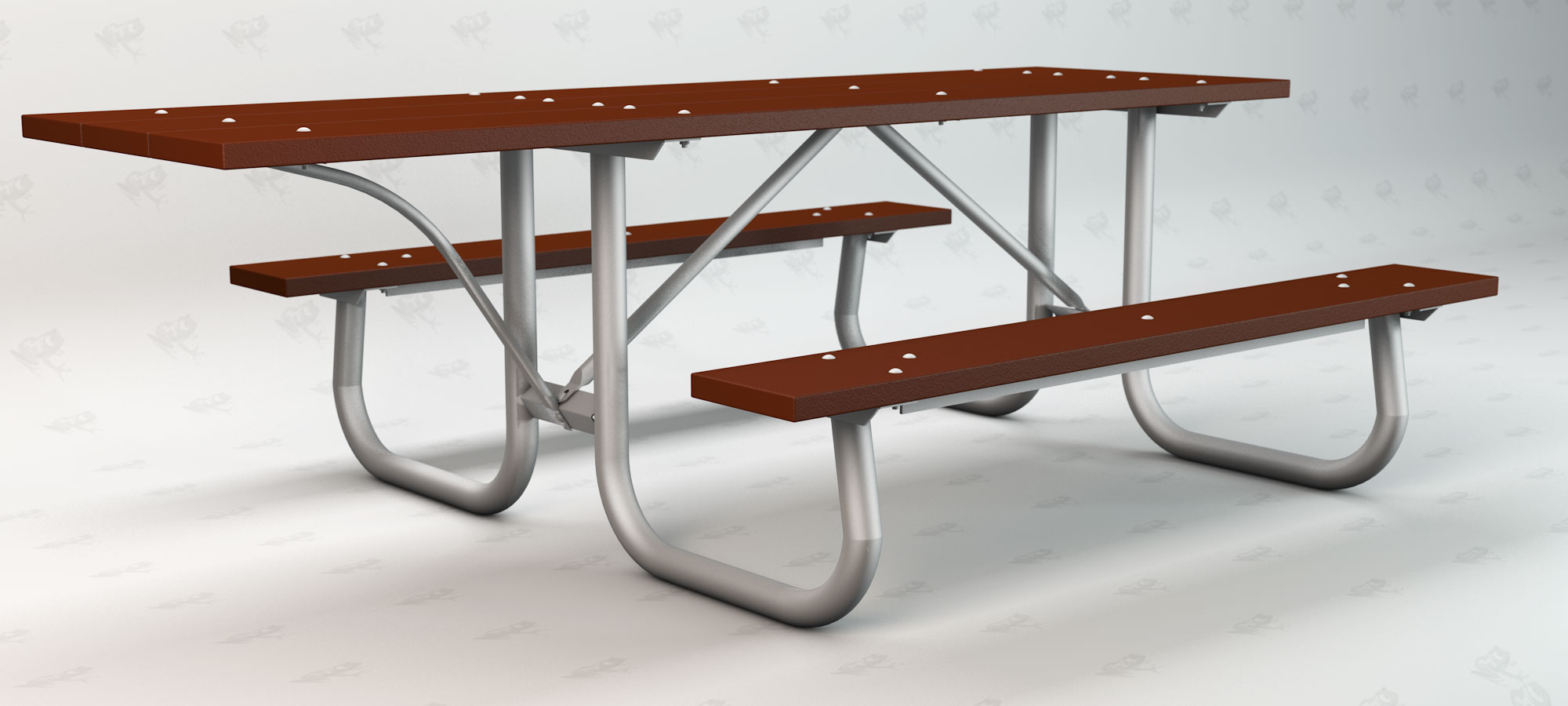 Galvanized Steel ADA Picnic Table