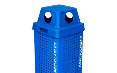Kaleidoscope Outdoor Recycling Receptacle