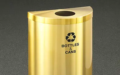 RecyclePro Half Round in Satin Brass