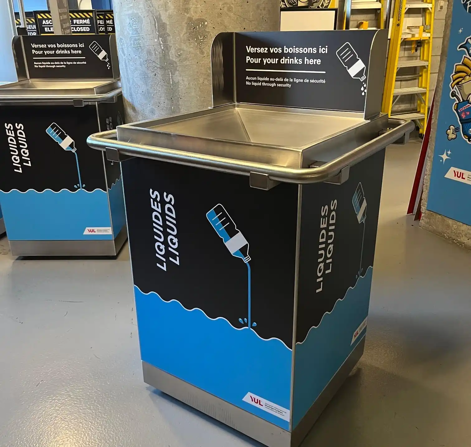 Airport Checkpoint Liquid Disposal Bin – XL