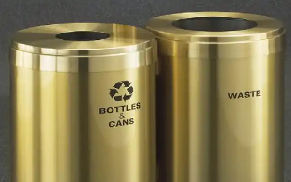 RecyclePro Large Double Stream in Satin Brass