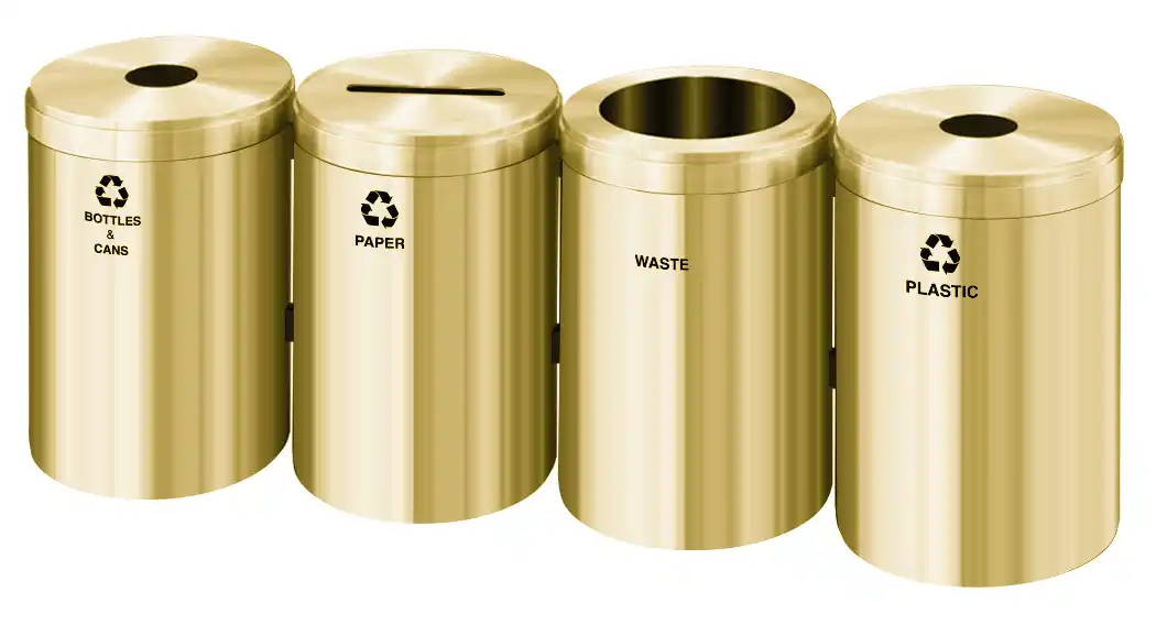 RecyclePro Large Quad Stream in Satin Brass